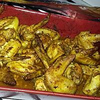 recette Ailes de poulet au four au curcuma