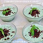 recette Potage glacé concombre et roquette