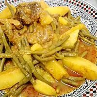 recette TAJINE D'AGNEAU AUX HARICOTS VERT