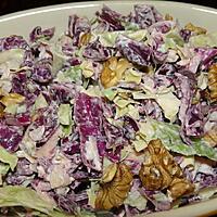 recette Salade aux deux choux aux noix