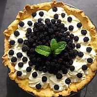 recette Tarte chantilly mascarpone aux mûres sauvages