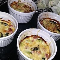 recette Flanc de courgettes au dès de jambon