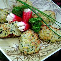 recette Quenelles de riz à la courgette