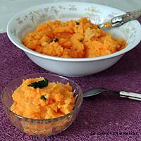 recette Écrasé de carottes et pommes de terre au lait de coco