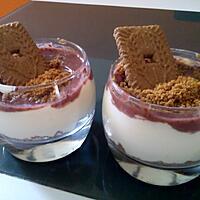 recette Verrines framboises & speculoos