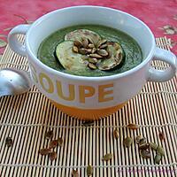 recette Velouté de courgettes et graines de courge