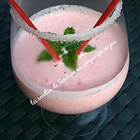 recette Milk-shake fraise vanille à partager