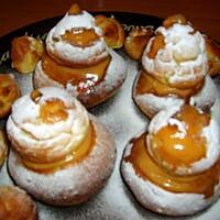 recette RELIGIEUSES AU CARAMEL