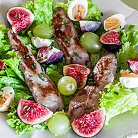 recette Salade de filets de canard aux figues et aux raisins