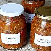 recette Conserves sauce salsa faritas