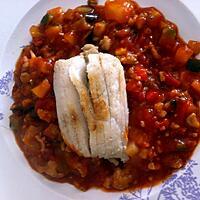 recette Ballotines de raie sur lit de ratatouille (compatible dukan)