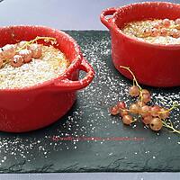 recette Moelleux aux amandes et groseilles