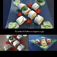 recette Wrap d'été concombre avocat miettes de crabe