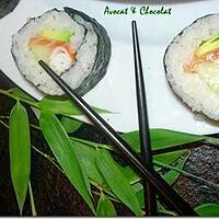 recette **Dans la famille des Sushis fait maison : Les Makis**