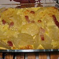 recette Gratin du soir aux restes de pommes de terre cuites