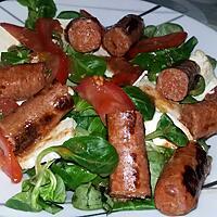 recette Salade mâche a la merguez