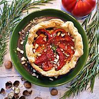 recette Tartelettes Tomates, Comté et Moutarde à la Fleur de Noisette et Vanille Bourbon de Bernard Loiseau