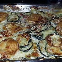 recette Gratin de courgettes au jambon et au chèvre