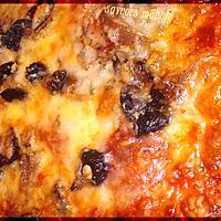 recette pizza olives noires fromage...au feu de bois svp...!