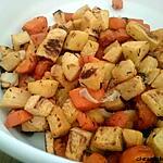 recette Carottes et navets boule d'or rôtis au four