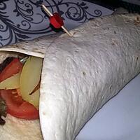 recette Sandwich wrap a la dinde curry coco