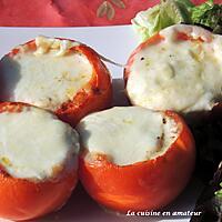 recette Tomates farcies aux fromages et bacon