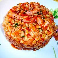 recette Blesotto à la provençale et lardons......