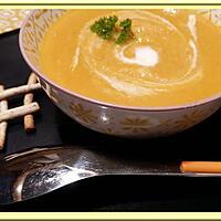 recette Velouté carottes, lentilles, potiron