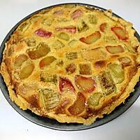 recette Tarte à la rhubarbe