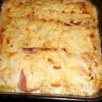 recette Gratin de poireaux au jambon et fromage a raclette