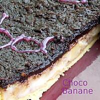 recette Tarte chocolat-banane