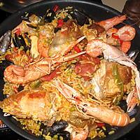 recette Paella poulet, fruits de mer