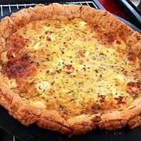 recette Quiche thon-poivron-feta