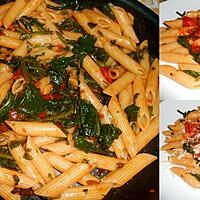 recette PENNE AUX BLETTES SAUVAGES