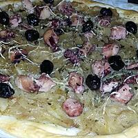 recette Pissaladière feuilleté au calamar