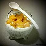 recette Graines de Chia au lait de coco et mangues