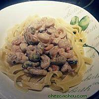 recette Tagliatelles aux fruits de mer