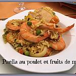 recette PAELLA AU POULET et FRUITS DE MER au COOKEO