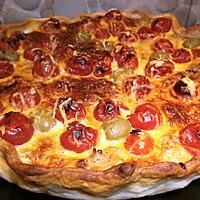 recette TARTE AUX TOMATES CERISES