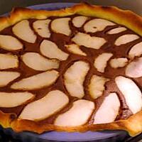 recette Tarte au chocolat et à la poire