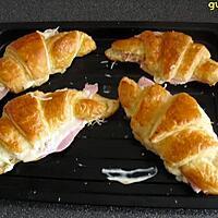 recette croissants au jambon