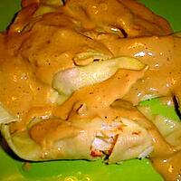 recette RAVIOLIS AU KING CRABE