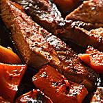 recette ROUELLE DE PORC AU POTIRON ROTI ET POMME FRUIT