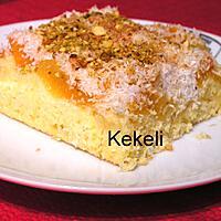 recette Gâteau aux abricots et noix de coco