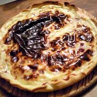 recette flan patissier framboises