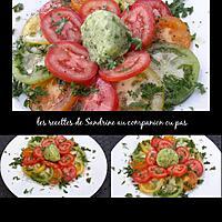recette Sorbet concombre et sa salade de tomates colorées au companion