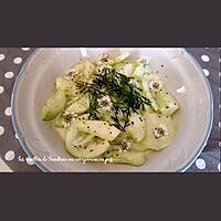 recette Salade de concombre et ses petites fleurs de coriandre
