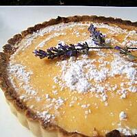 recette Tarte au citron et fleurs de lavande