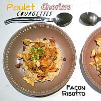 recette THERMOMIX: Poulet Cougettes Chorizo façon Risotto