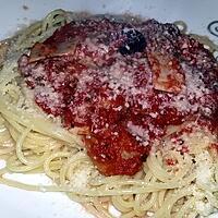 recette Spaghettis a la reine